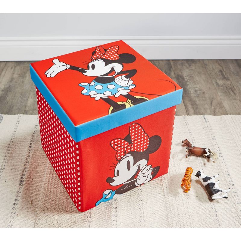15" Minnie Mouse Folding Ottoman