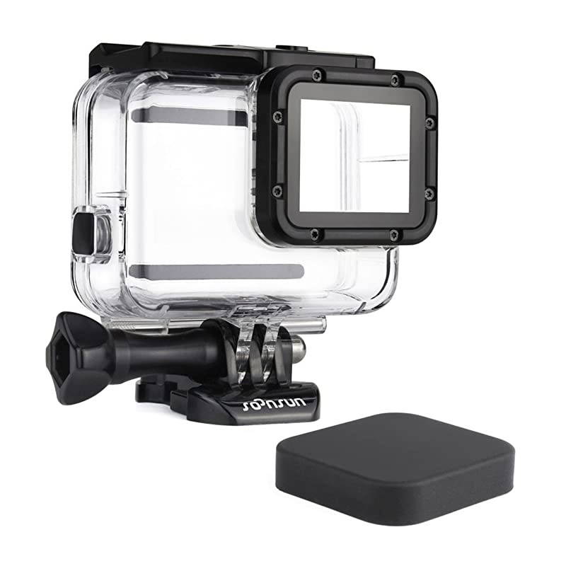 Waterproof Housing Case for GoPro Hero 765 Black Hero 2018 45 Meters Underwater Protective Diving Housing Shell Case with Bracket Accessories for Go Pro HERO7 HERO6 HERO5 Black Cameras