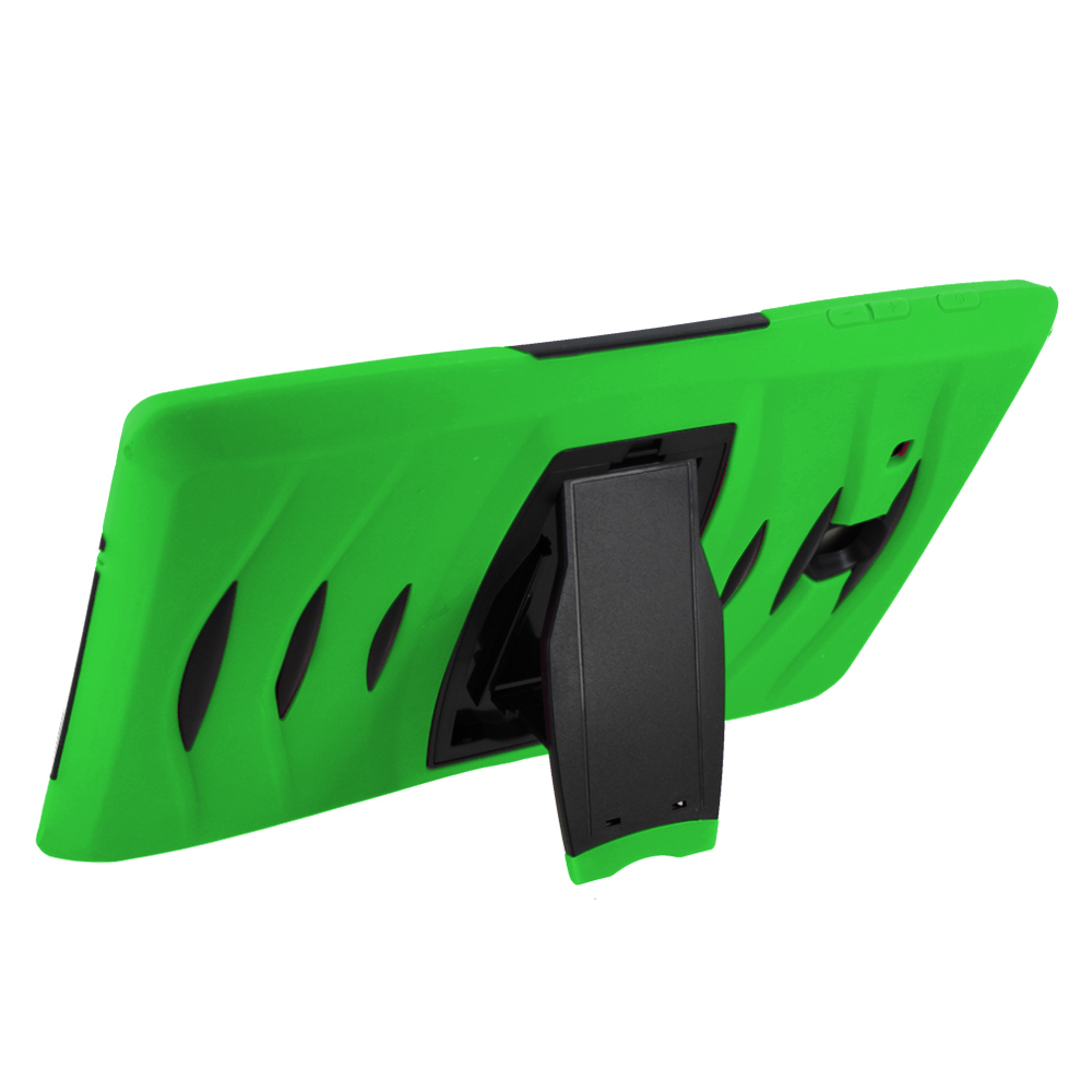 KIQ Heavy Duty Military Armor Case, Tablet Cover, Built-in Kickstand, cut-outs for camera and charging ports For Samsung Galaxy Tab A 8.0 SM-T350 (2015) (Purple)