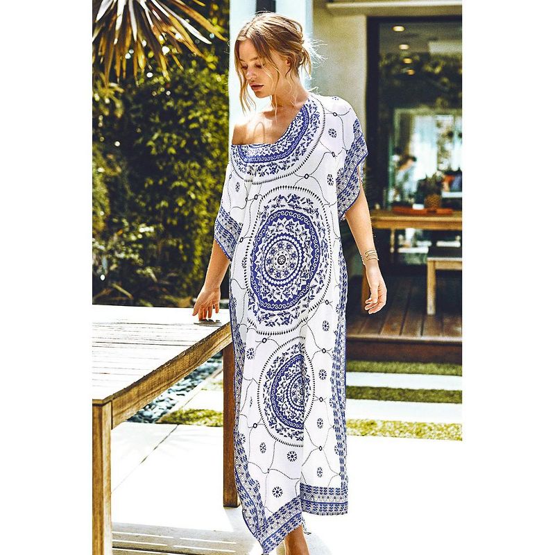 Women's Boho Print Maxi Cover Up - Cupshe - One Size Fits Most, Multi-Color