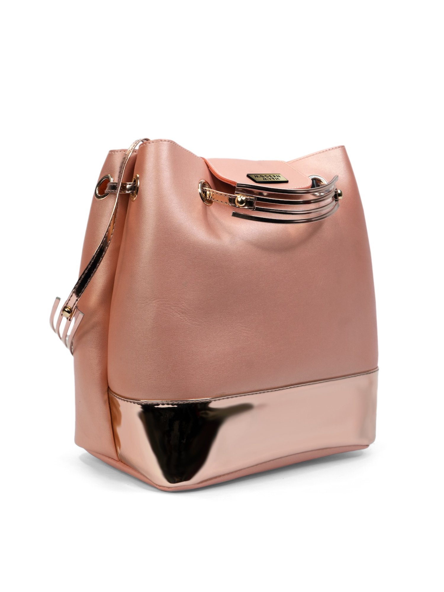 Modern Myth Peach Medium Bucket Handbag