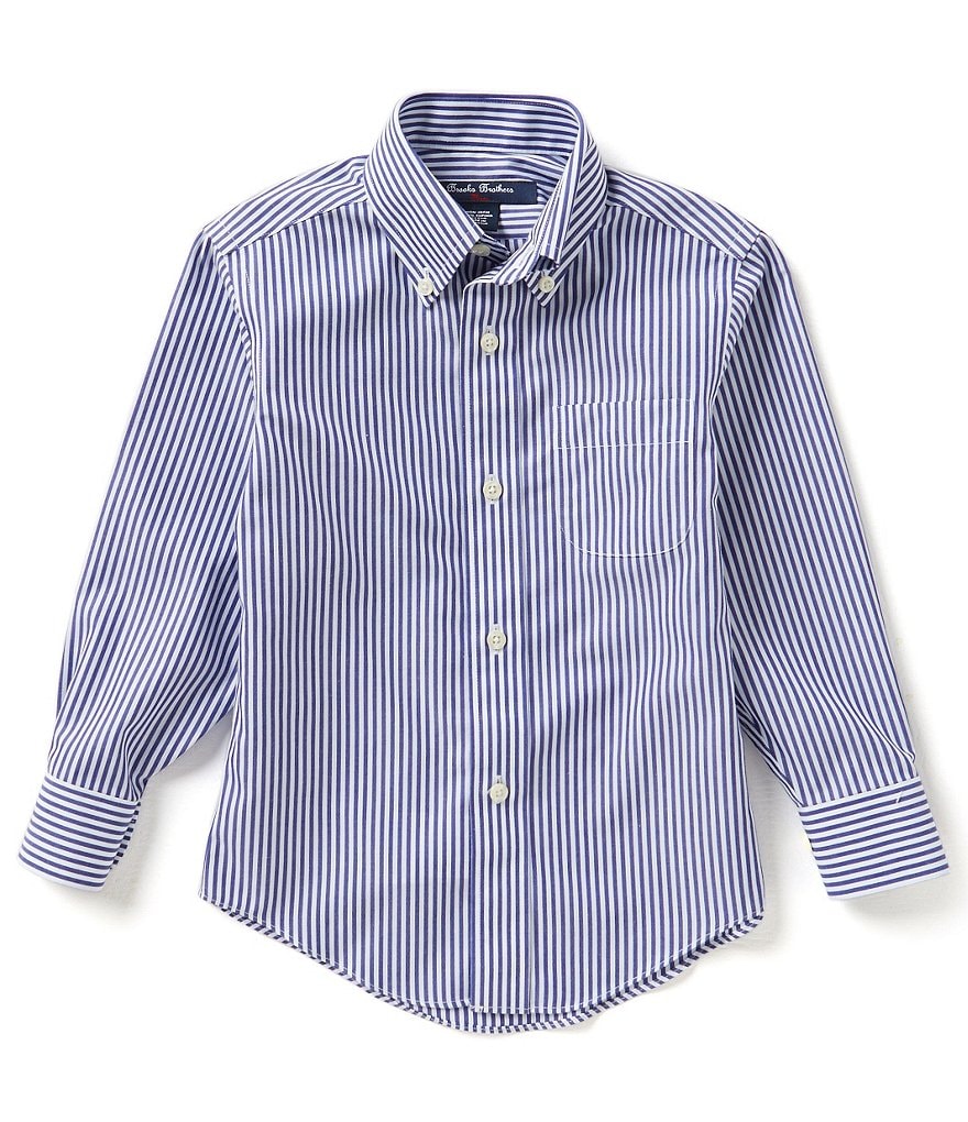 Brooks Brothers Little/Big Boys 4-20 Non-Iron Broadcloth Plaid Dress Shirt