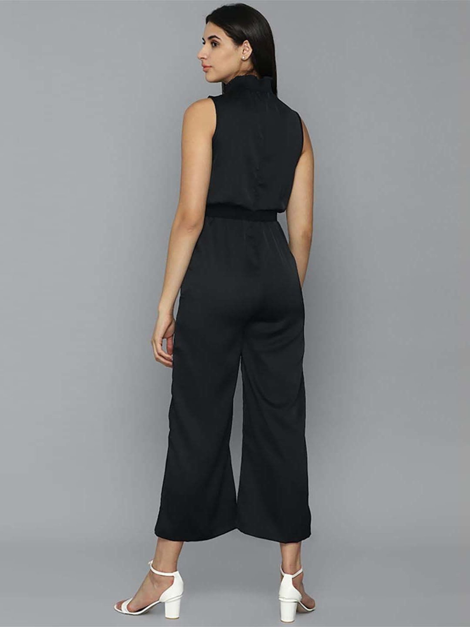 Allen Solly Black Midi Length Jumpsuit