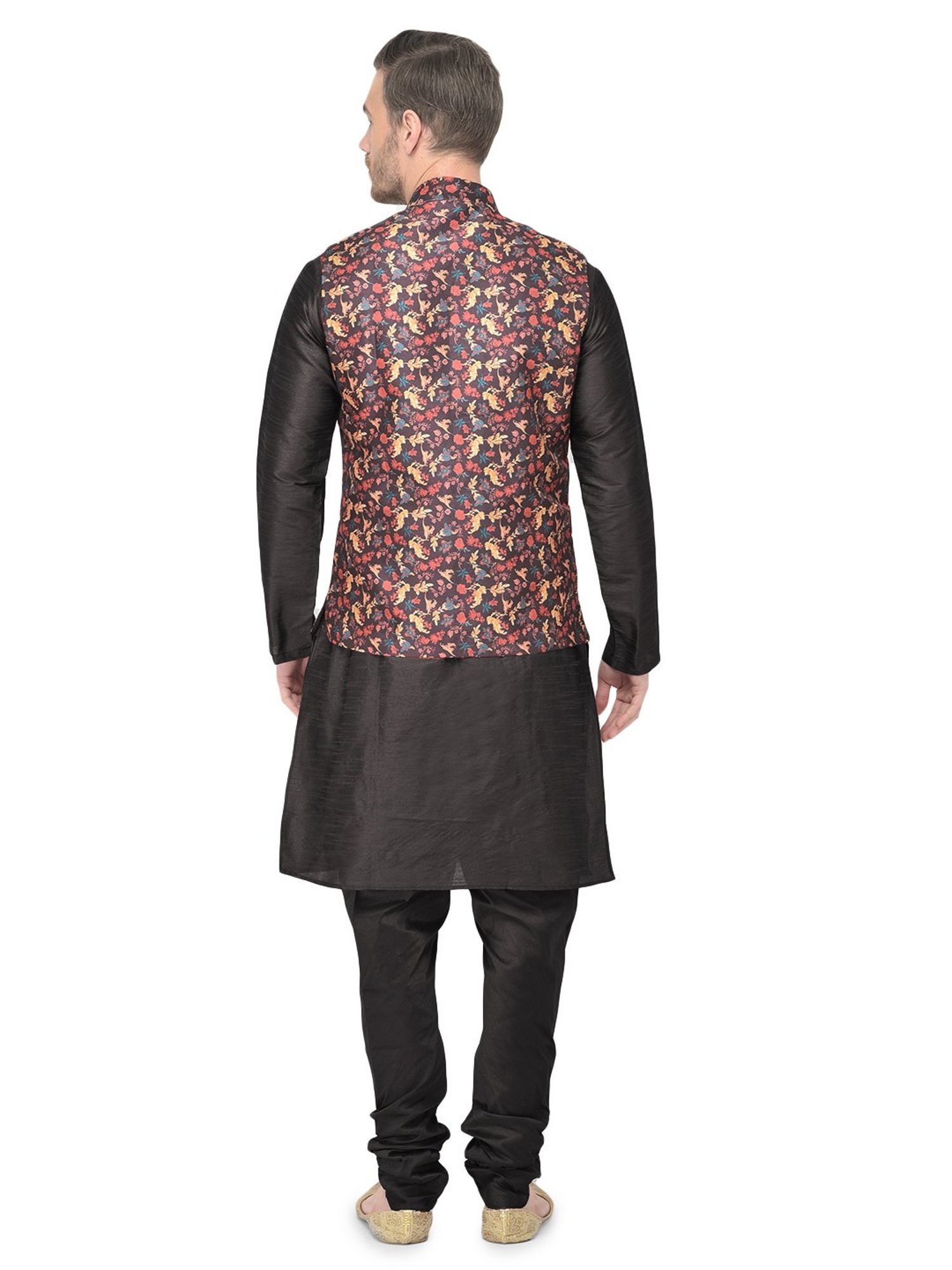 SG LEMAN Black Regular Fit Kurta Set