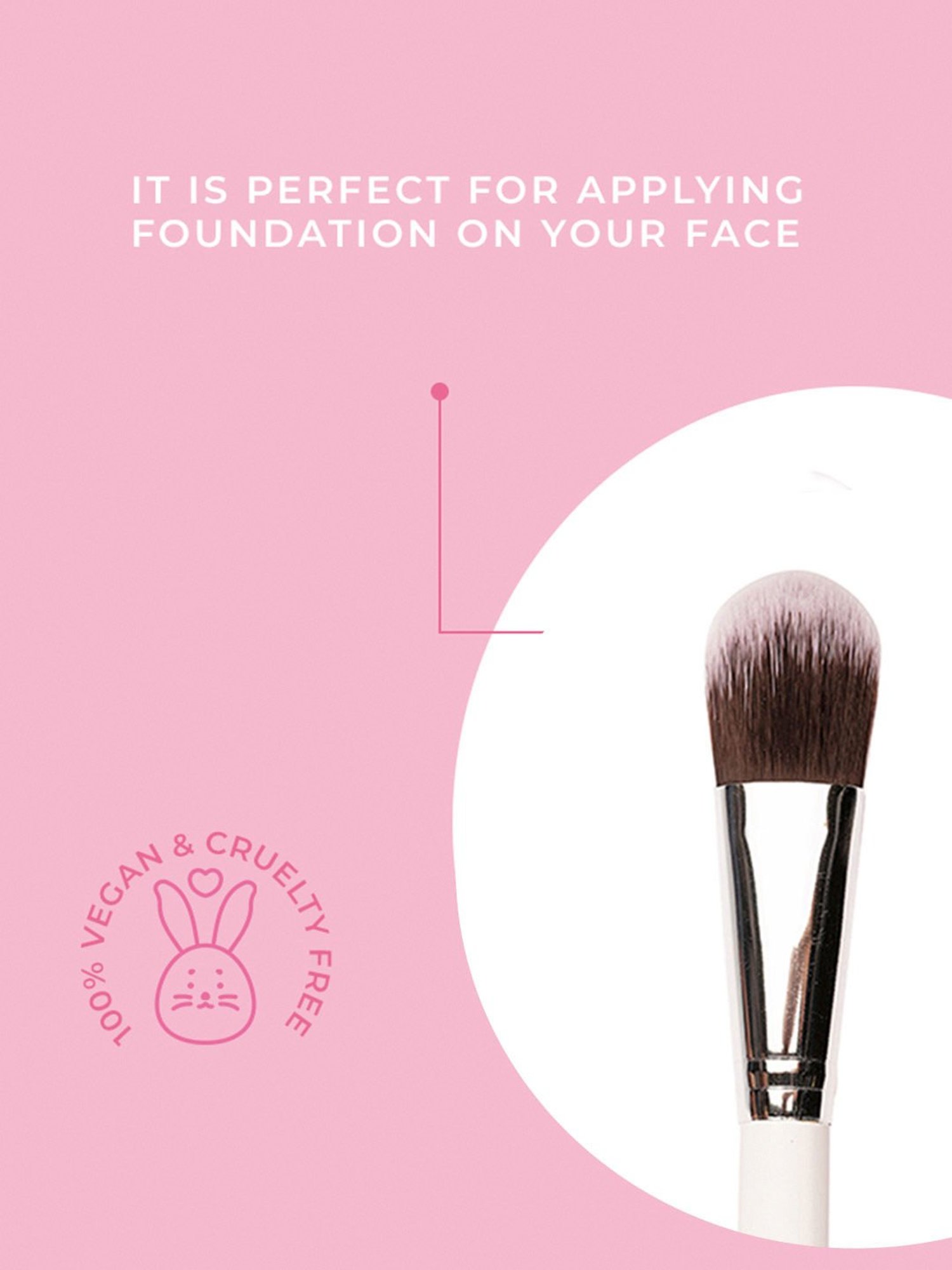 Praush Professional Flat Foundation Application Brush - P05