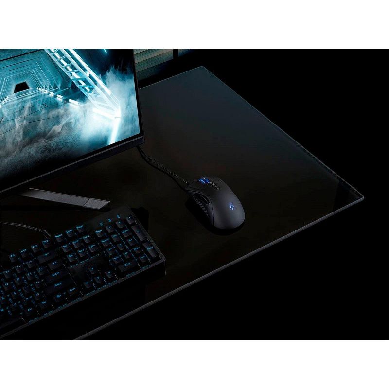 Dark Matter by Monoprice Aether Optical Gaming Mouse - 16000DPI, Light Strike Switches, PWM3389, RGB, Wired, 6 DPI Presets