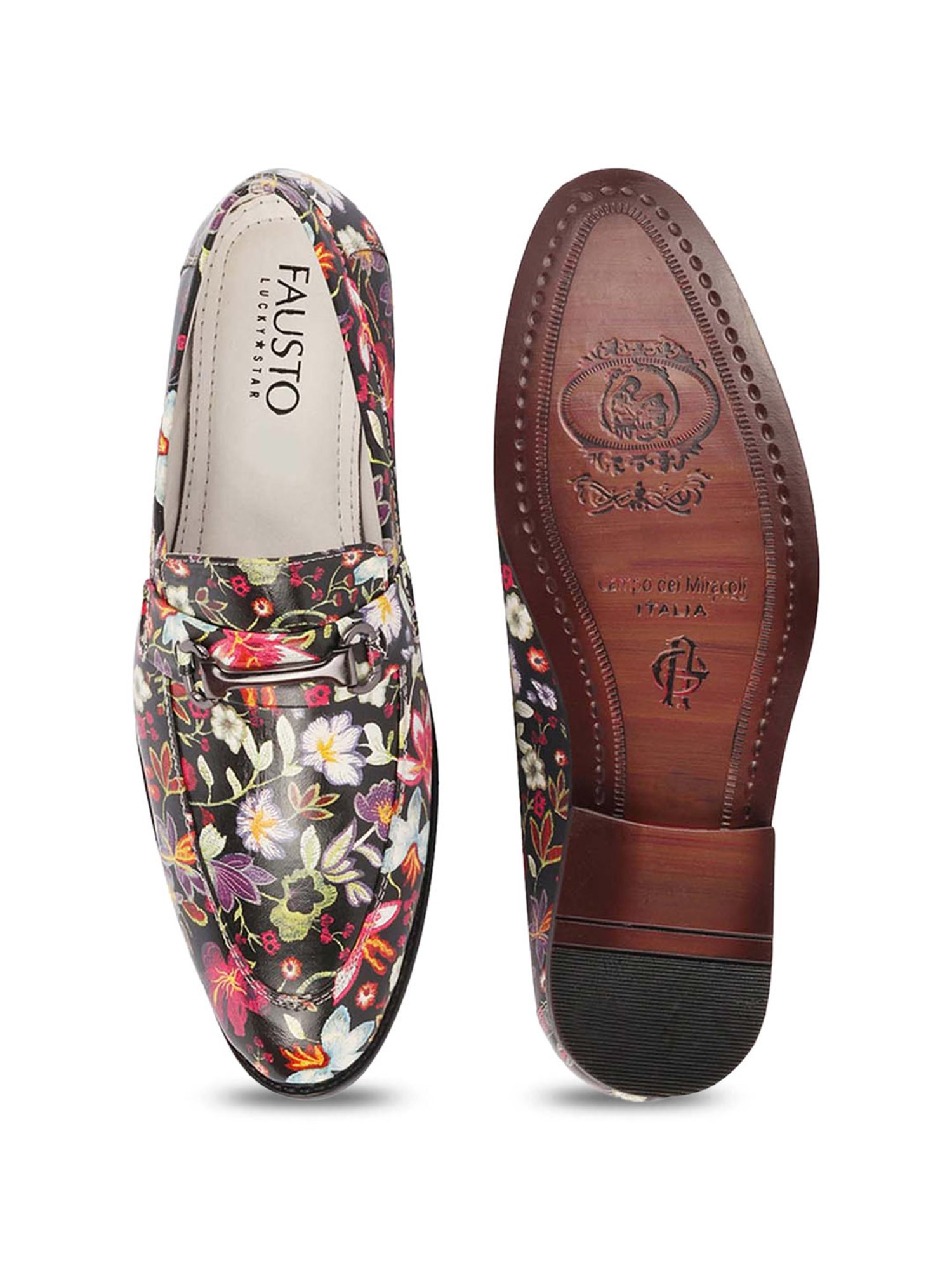 Fausto Men's Black Casual Loafers