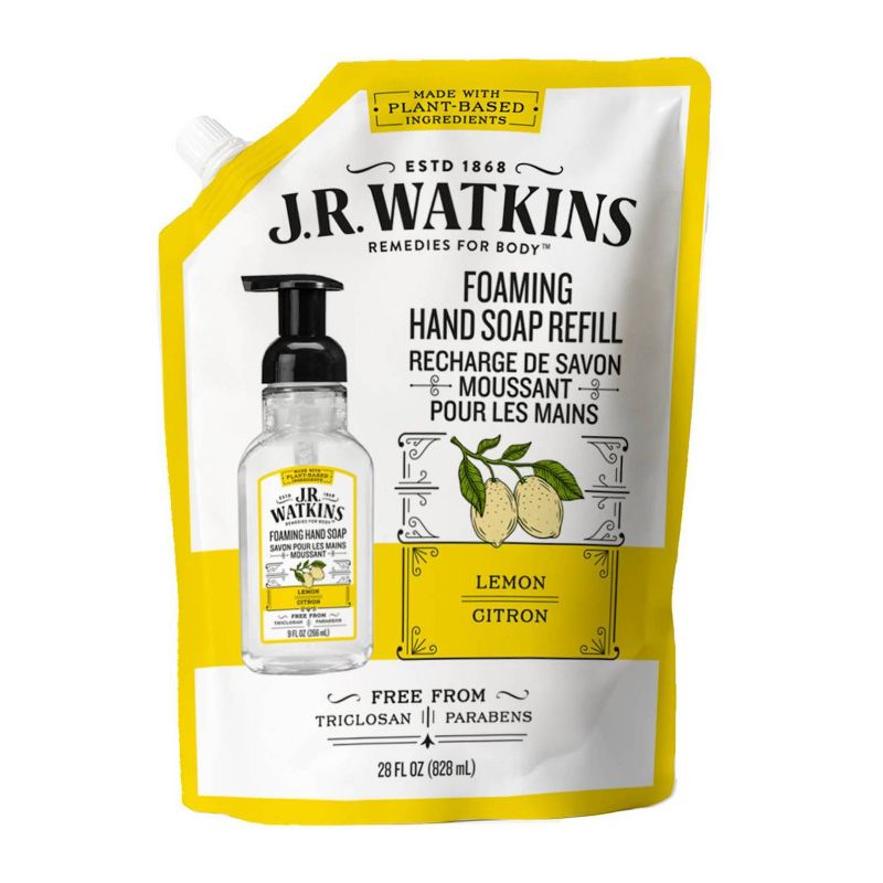 JR Watkins Lemon Foaming Hand Soap Refill - 28 fl oz