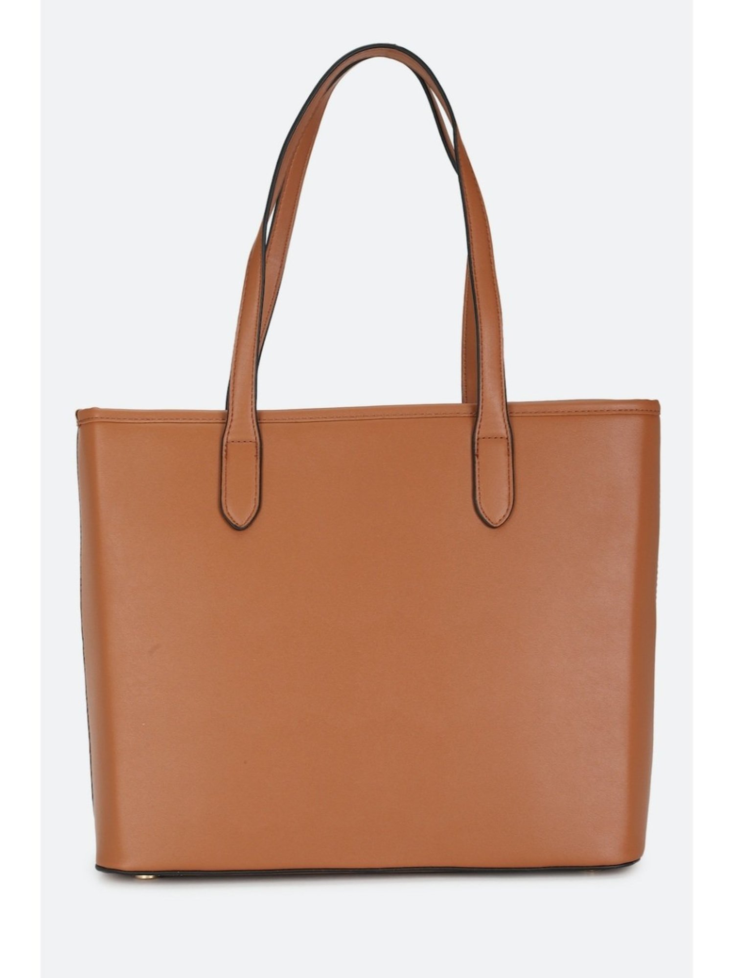 Van Heusen Orange Color Block Tote Bag