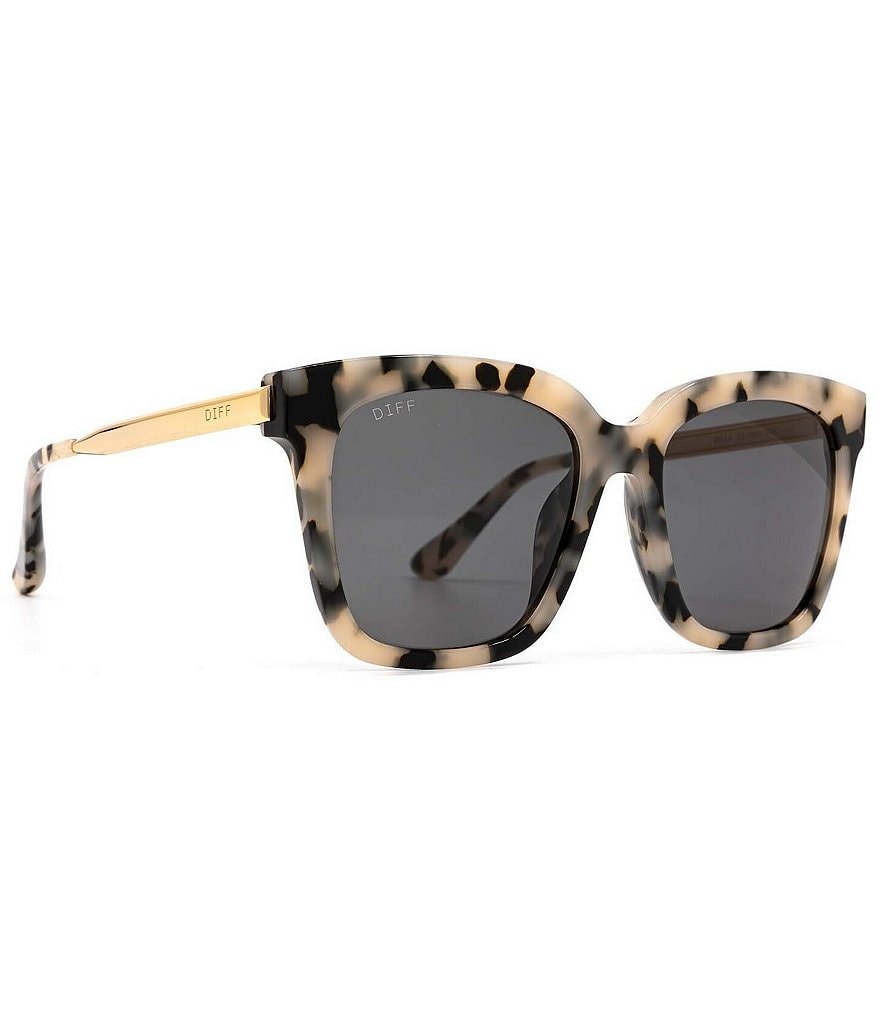 DIFF Eyewear Bella Leopard Polarized Sunglasses