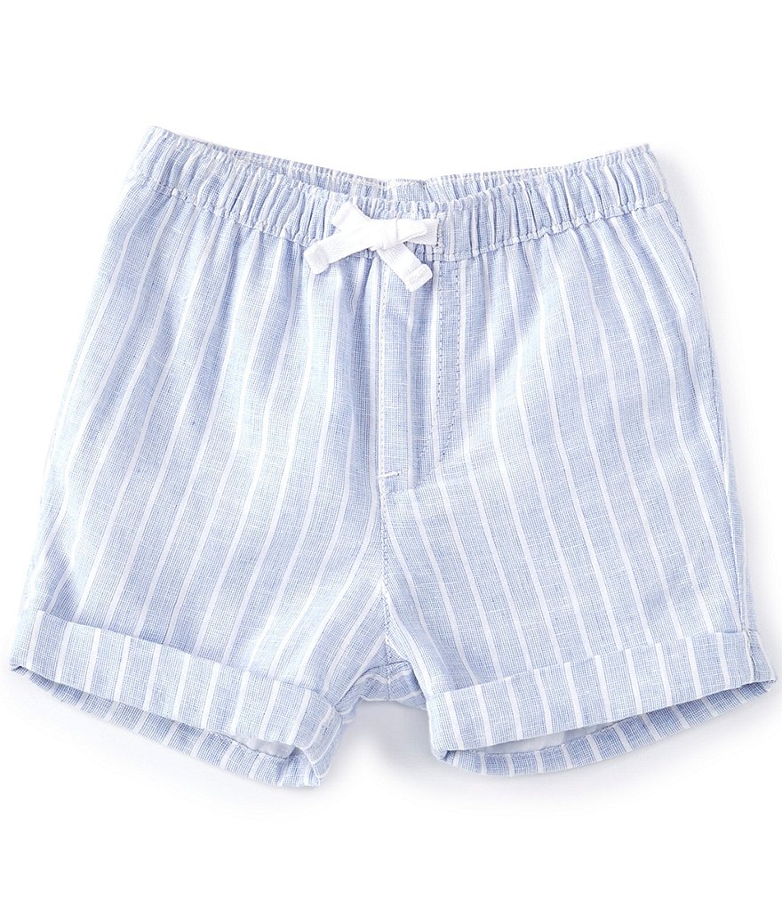 Edgehill Collection Baby Boys 3-24 Months Flat Front Linen Shorts