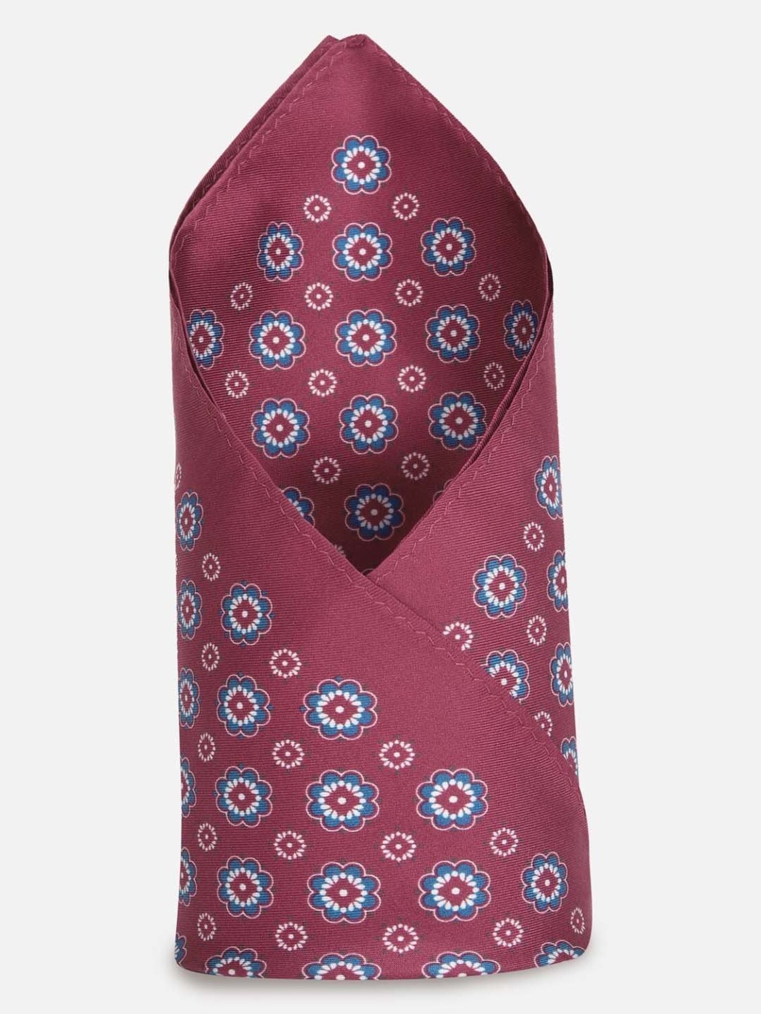 Van Heusen Pink Printed Pocket Square