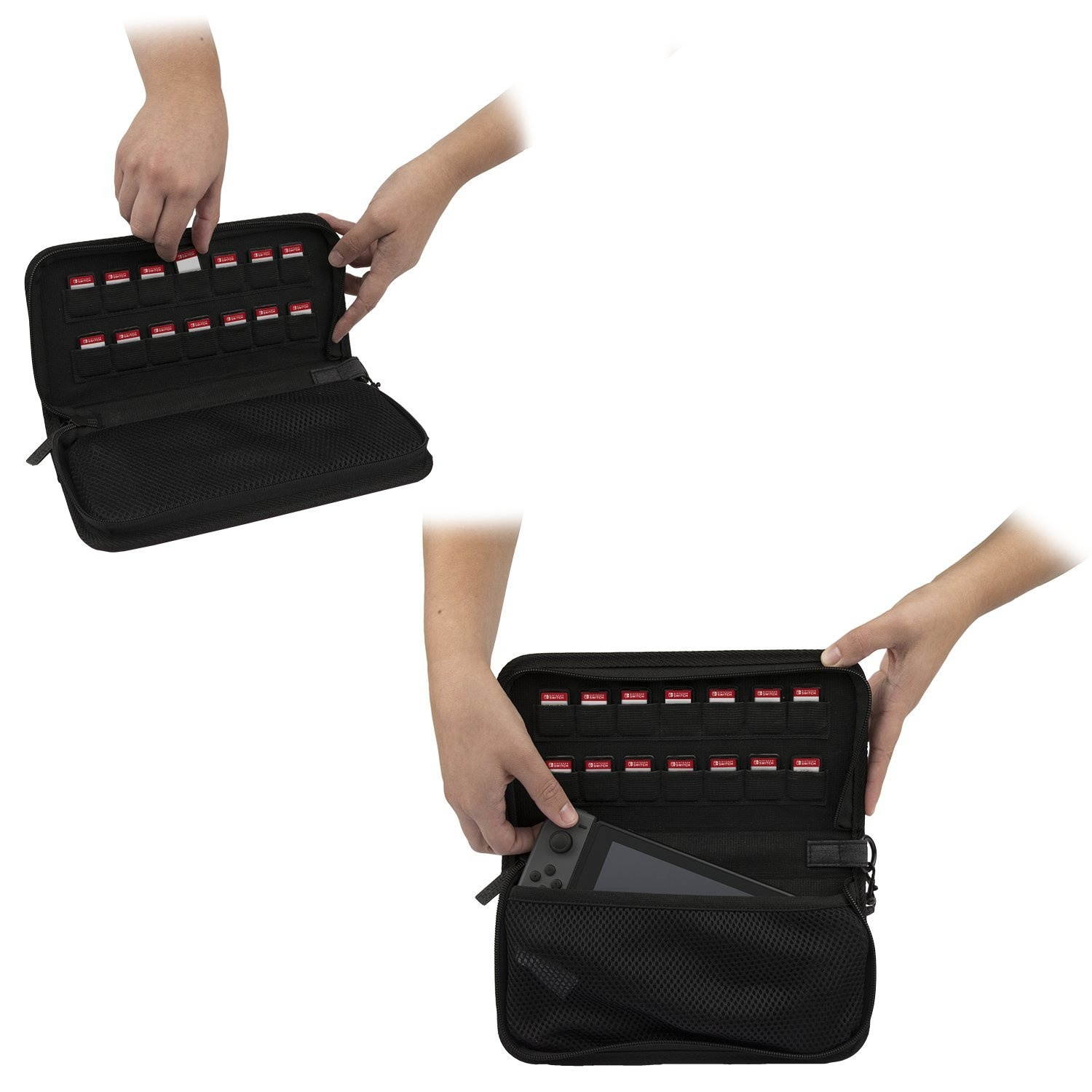 Nintendo Switch Starter Kit with Travel Case, Screen Protector, Joy Con Guards and Earbuds by PDP