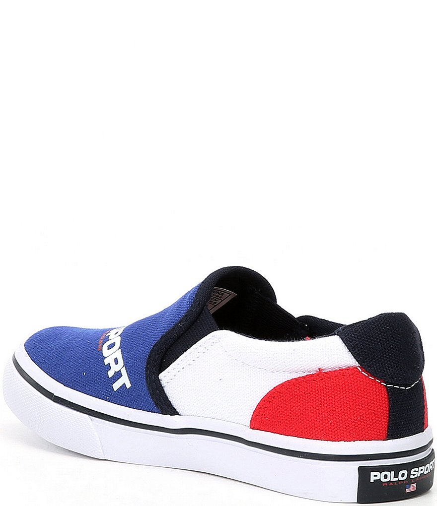 Polo Ralph Lauren Boys' Thompson Canvas Slip On Sneakers (Youth)