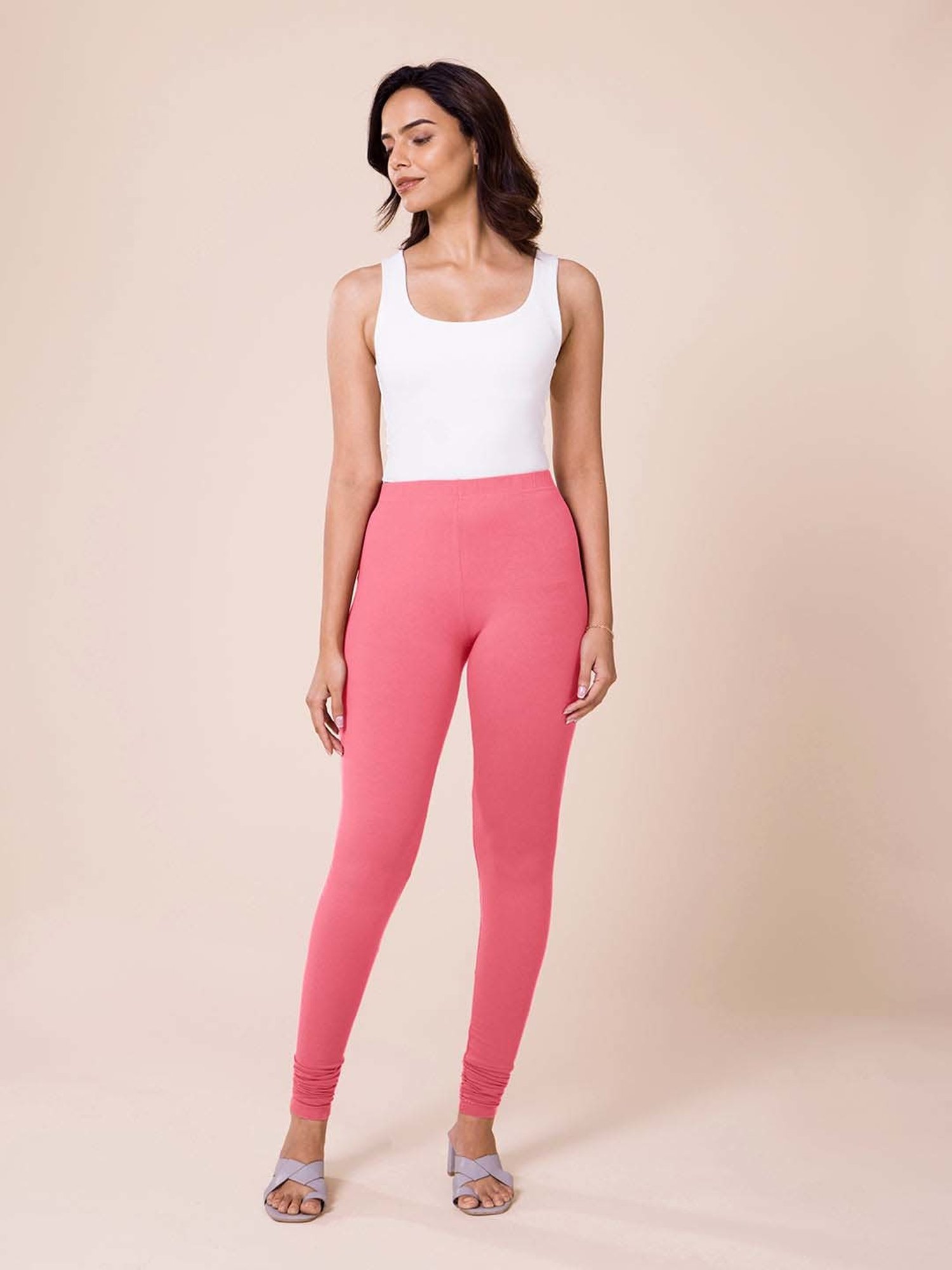 Go Colors! Pink Cotton Leggings