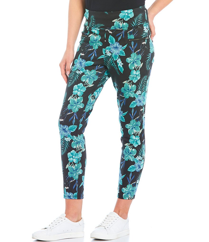 Commando Faux Leather Crocodile-Embossed Legging