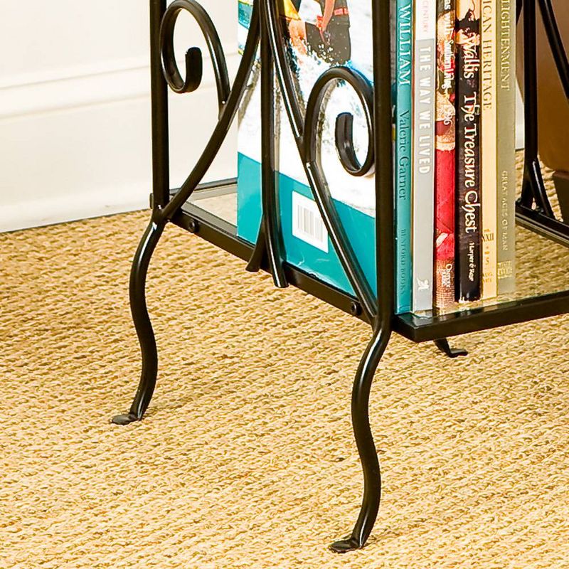 Contemporary Scroll Magazine Table - Aiden Lane