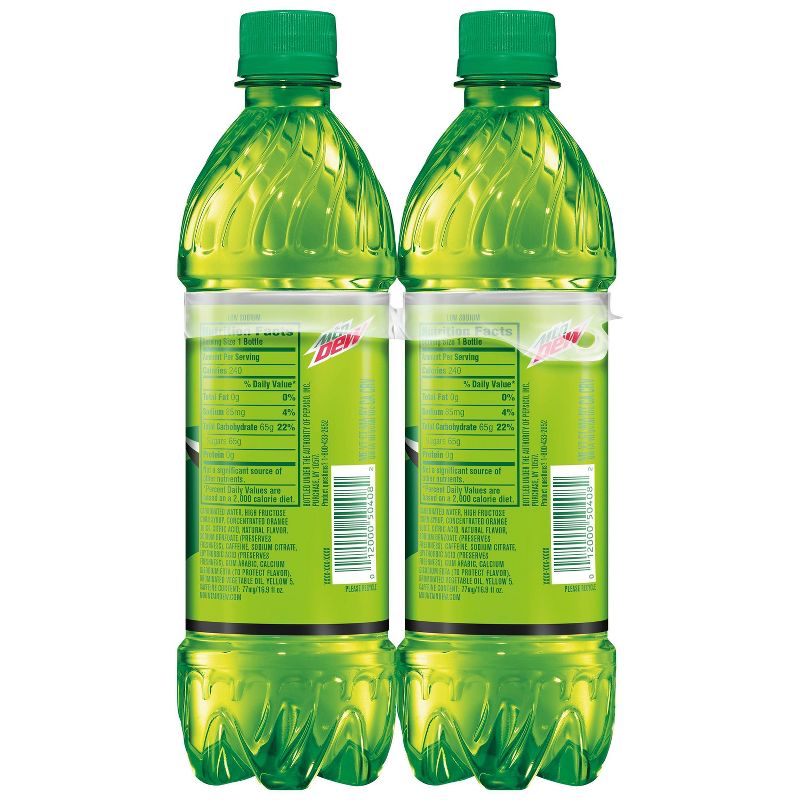 Mountain Dew Soda - 6pk/16.9 fl oz Bottles