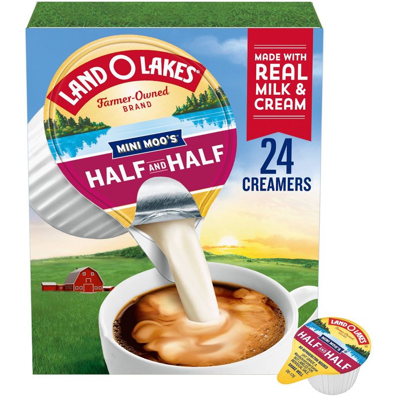 Land O' Lakes Mini Moo's Half & Half Coffee Creamer - 24ct