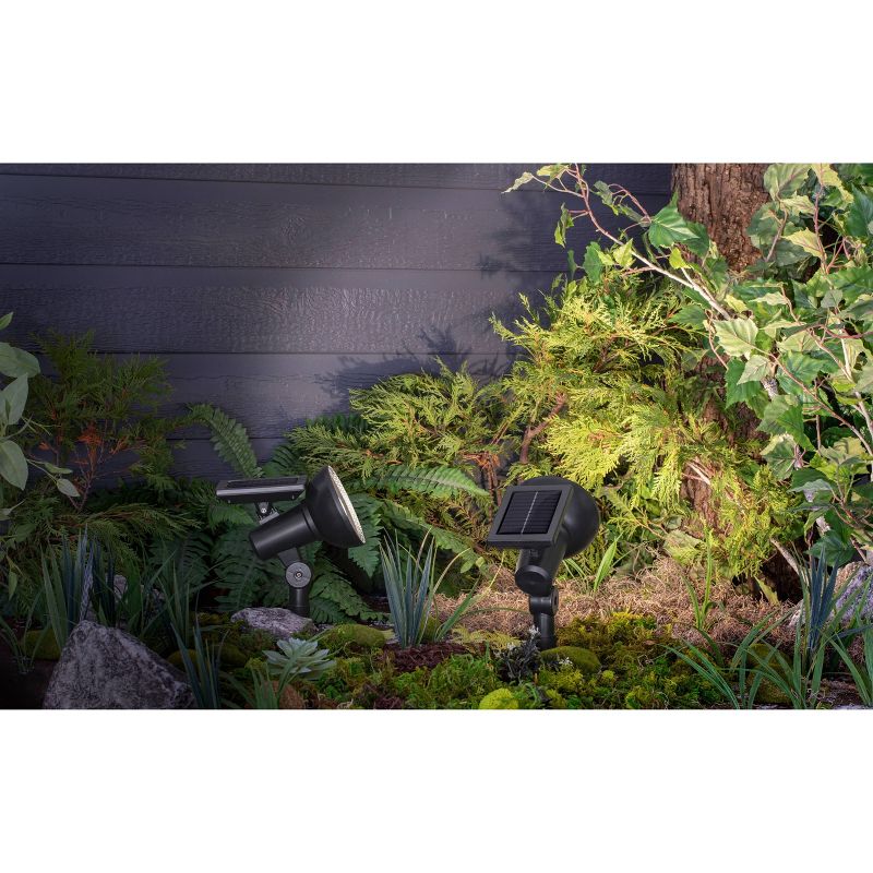 Solar Spot Light with Kelvin Selector Black - Sterno Home