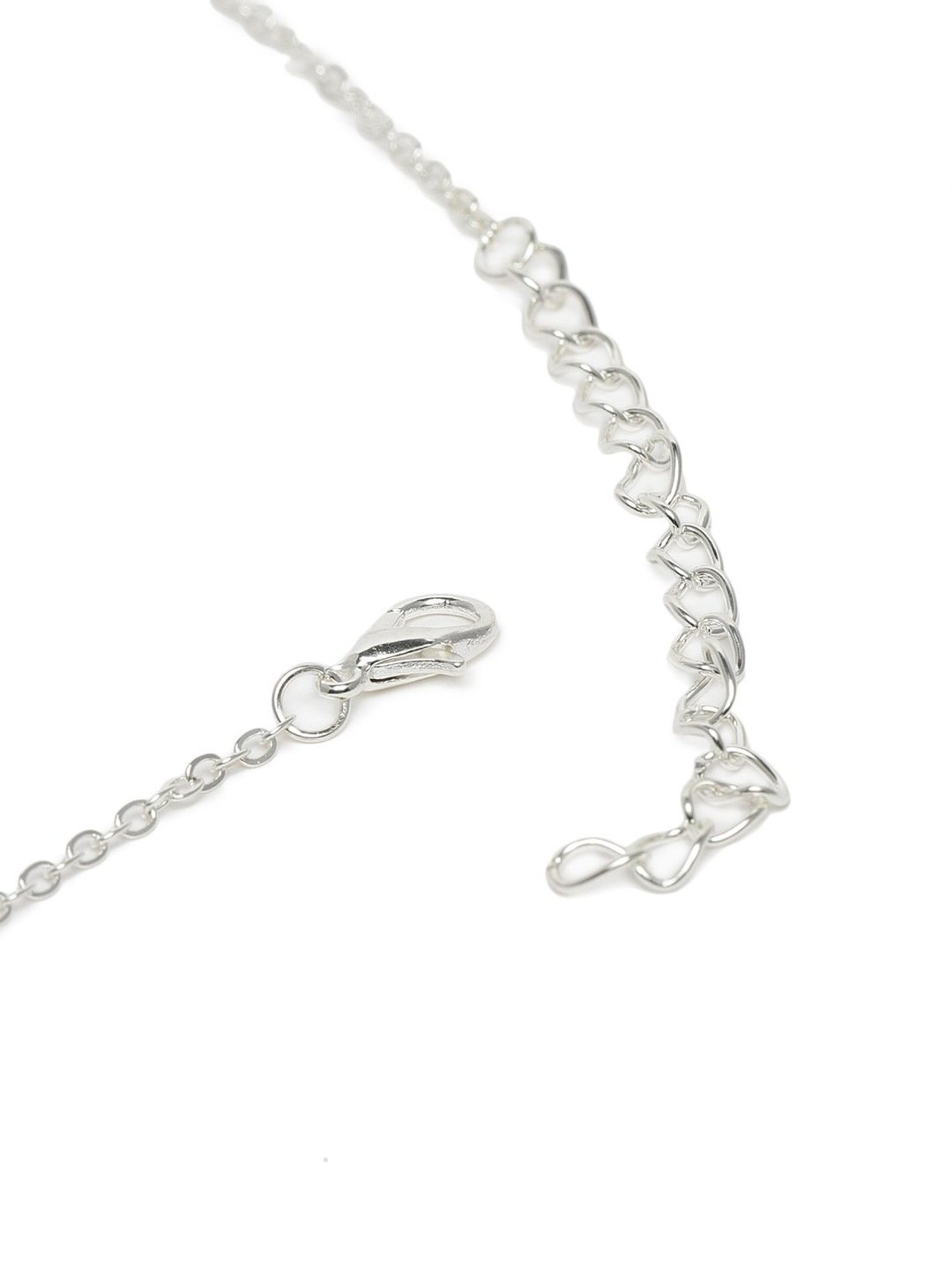 Zaveri Pearls Silver Tone Contemporary Pearls Chain-ZPFK10030