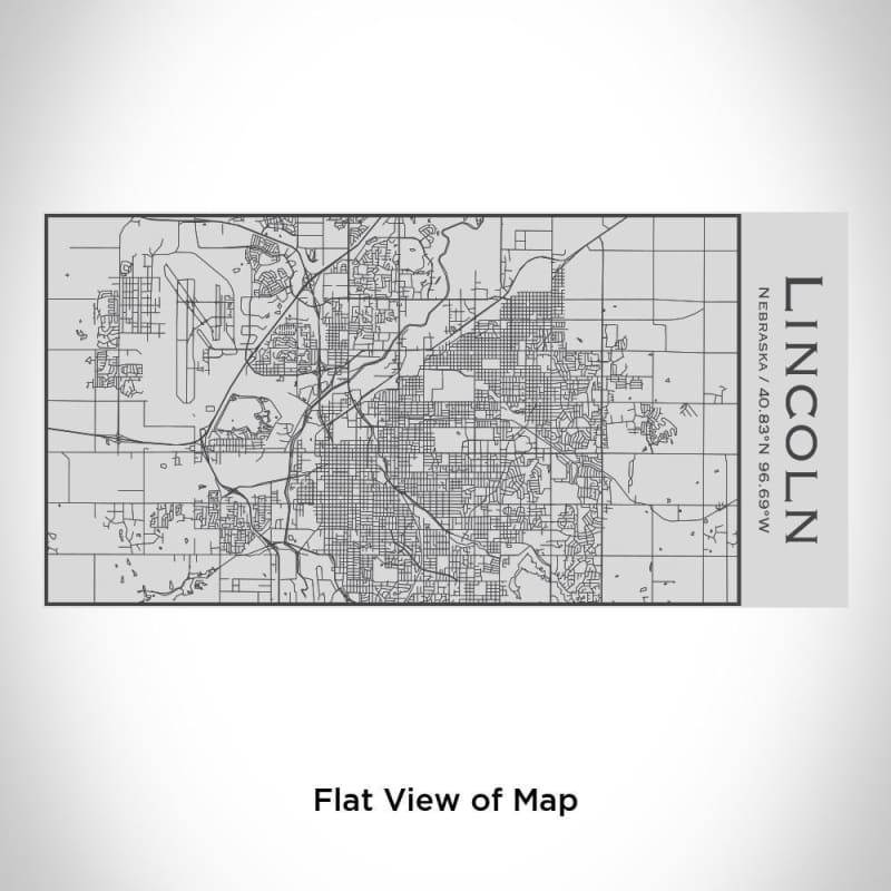 Lincoln - Nebraska Map Insulated Bottle