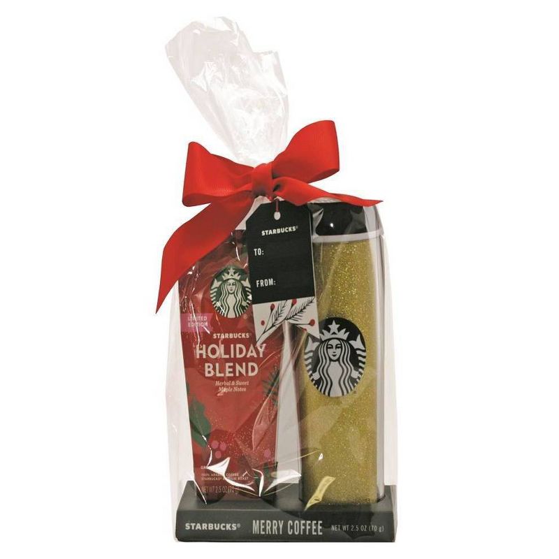 Starbucks Tall Travel Mug with Coffee