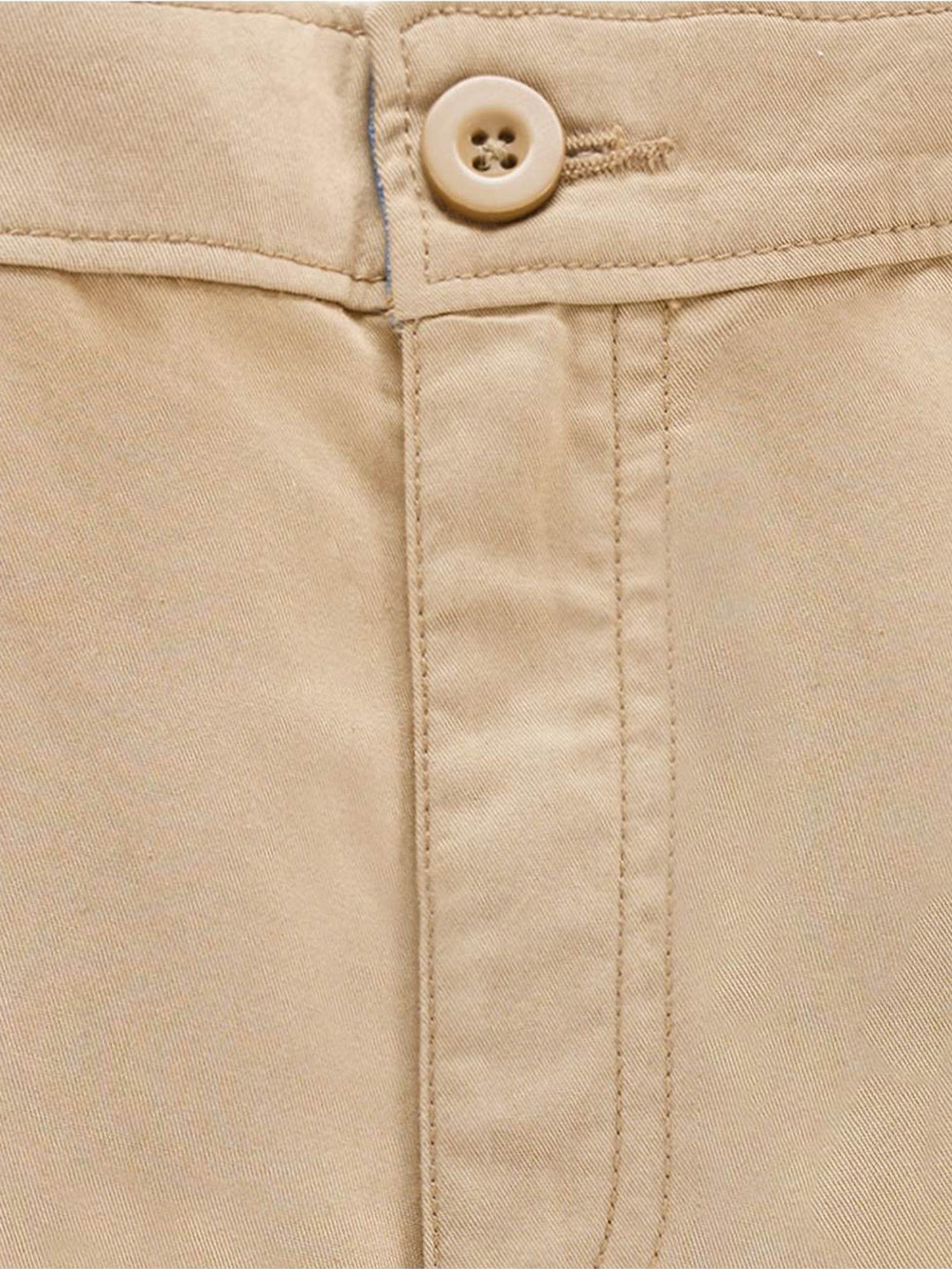 Edheads Kids Beige Cotton Regular Fit Shorts