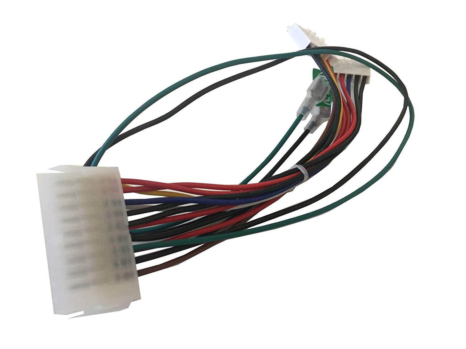 AYA 7" (7-Inch) ATX 20-Pin to at P8+P9 6-Pin with Push Power Button Wires Converter Adapter