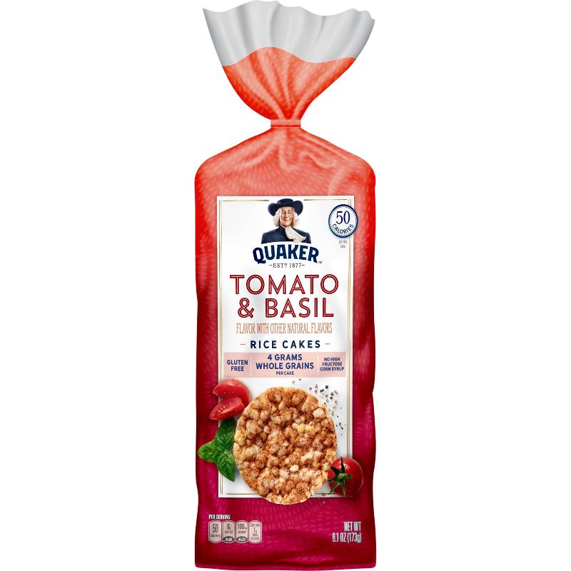 Quaker Garden Tomato & Basil Rice Cakes - 6.1oz