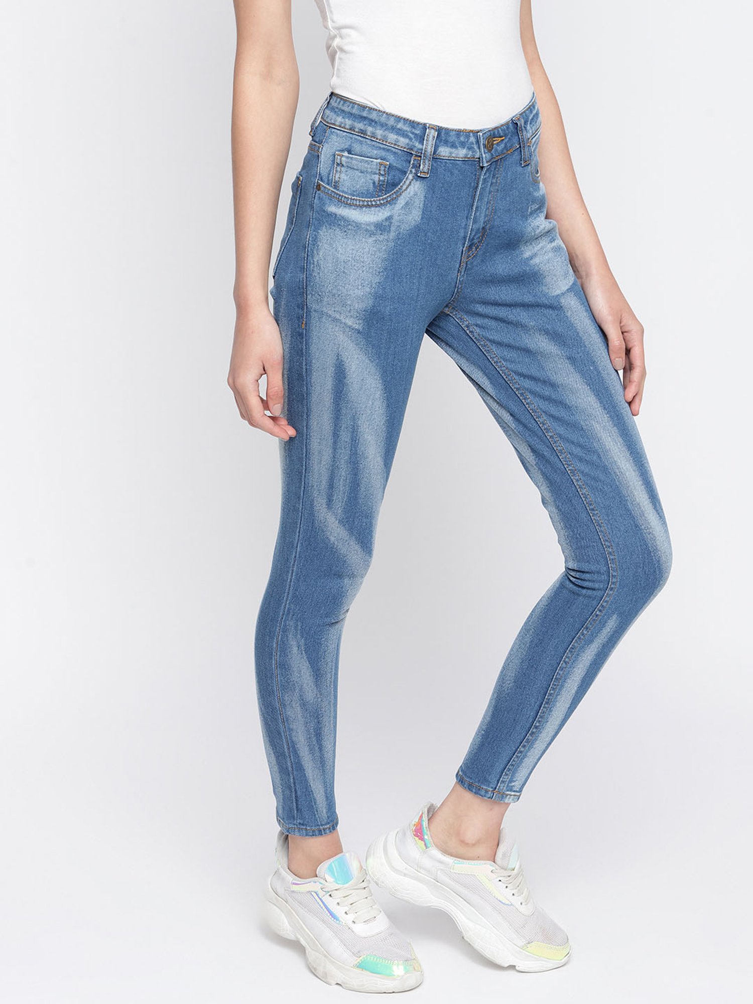Tales & Stories Blue Skinny Fit Jeans