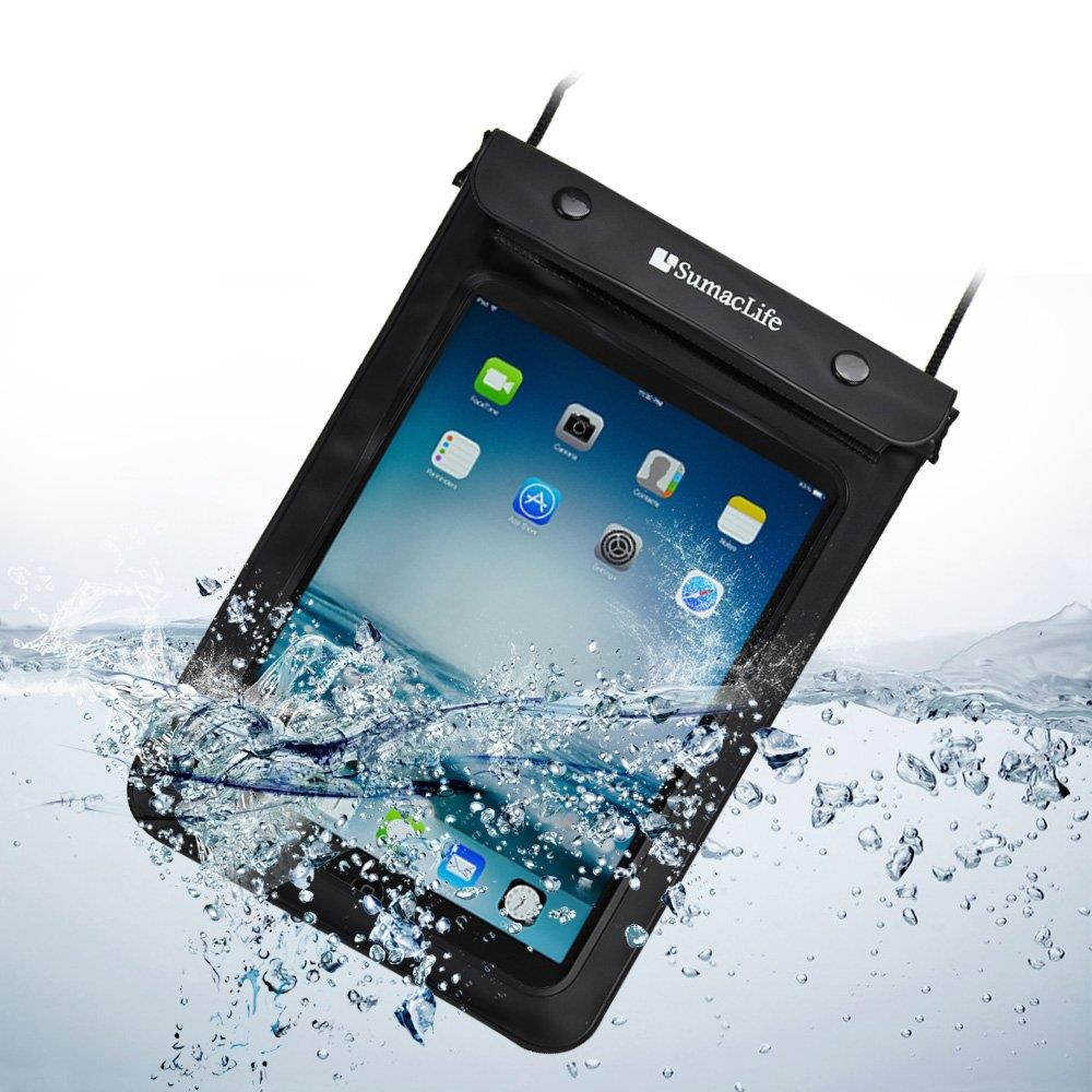 Sumaclife Universal Waterproof Tablet Dry Bag Case for Apple Ipad Mini 2 3 with Retina Display/hp Stream 7/Asus Nexus 7 From Google/Toshiba Encore 2/Neutab N7 X7 Pro 7''(black)