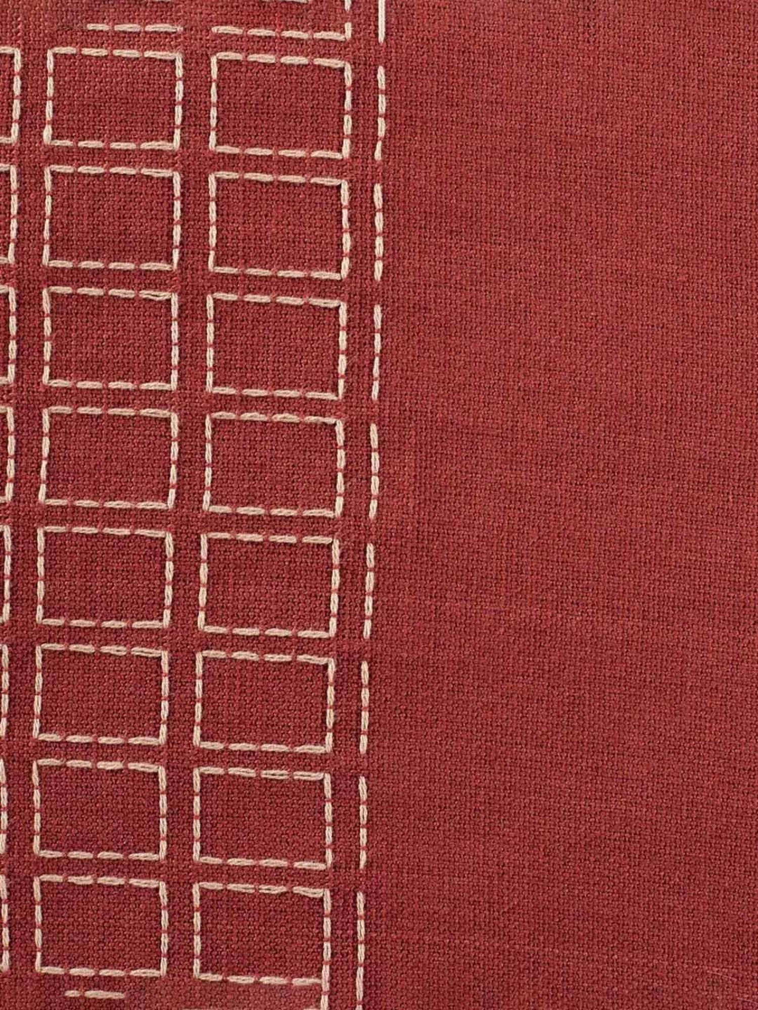 Fabindia Rust Cotton 70 TC 200 GSM Drithi Table Cover - Set of 4