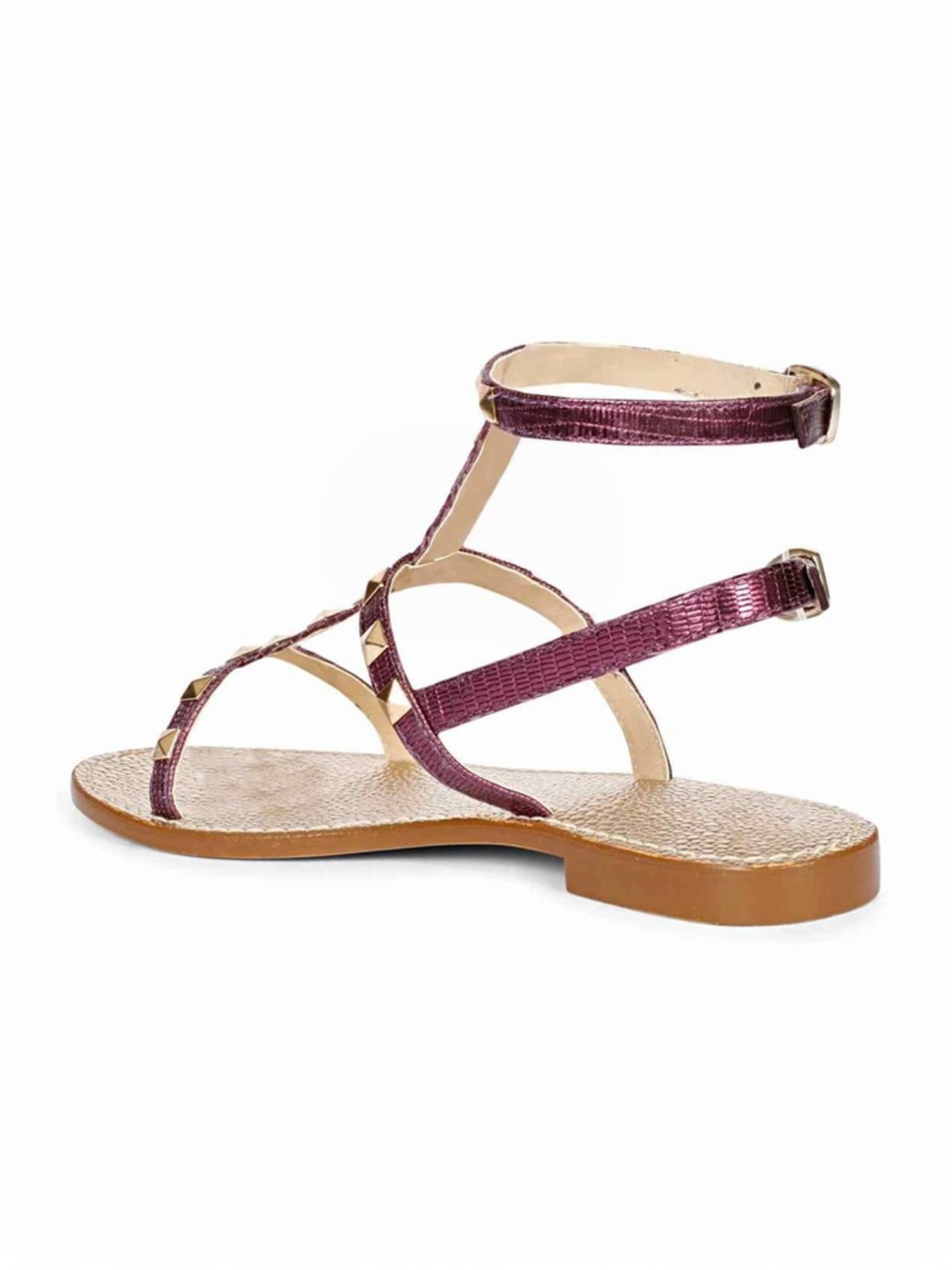 Saint G Women's Miriam Purple Ankle Strap Sandals