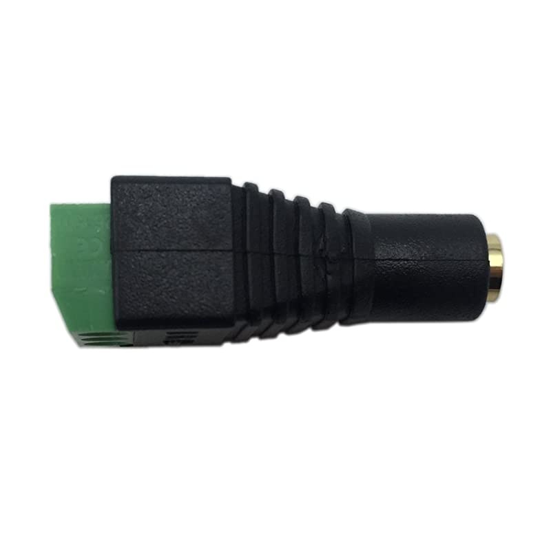 3.5mm Stereo Audio Video Female Jack to 3 Screw Terminal Female Headphone Replacement Solderless Balum Converter Adapter (2-Pack)