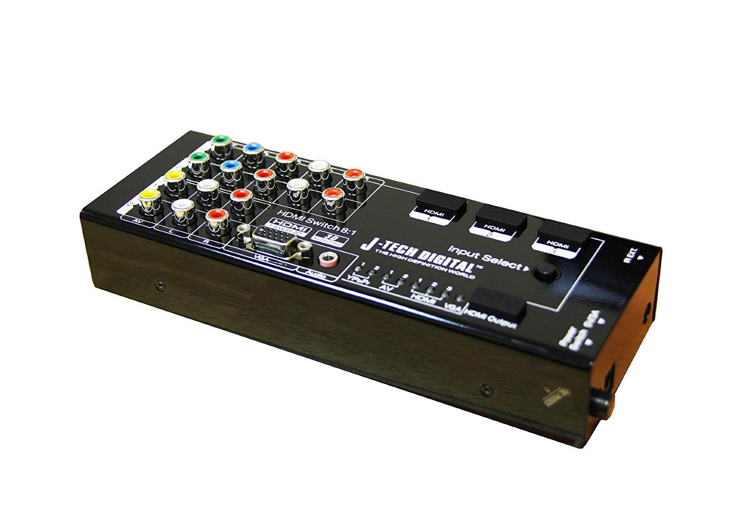 J-Tech Digital JTD-0801 Multi-Functional HDMI Converter with 8 Inputs to 1 HDMI Output