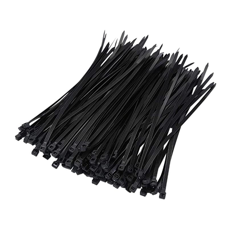 8 Inch Zip Ties, 150 Pieces Durable Adjustable Nylon Wire Ties and 50 Pounds Tensile Strength for Home, Garage, Office, Vegetable Garden,Travel
