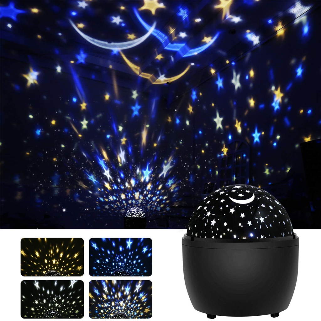 Star Night Light Projector For Kids Starry Sky Projector Light With 360 Degree Rotating Color Changing Nursery Lamp