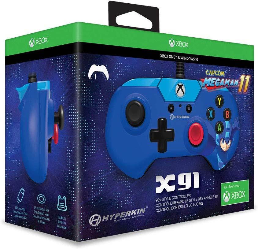 Hyperkin X91 Wired Controller for Xbox One/ Windows 10 PC (Mega Man 11 Limited Edition) - Officially Licensed By Capcom and Xbox