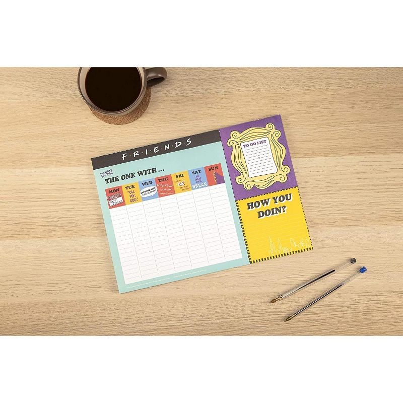 Friends TV Sitcom Themed Desk Planner | Weekly Calendar | 52 Pages