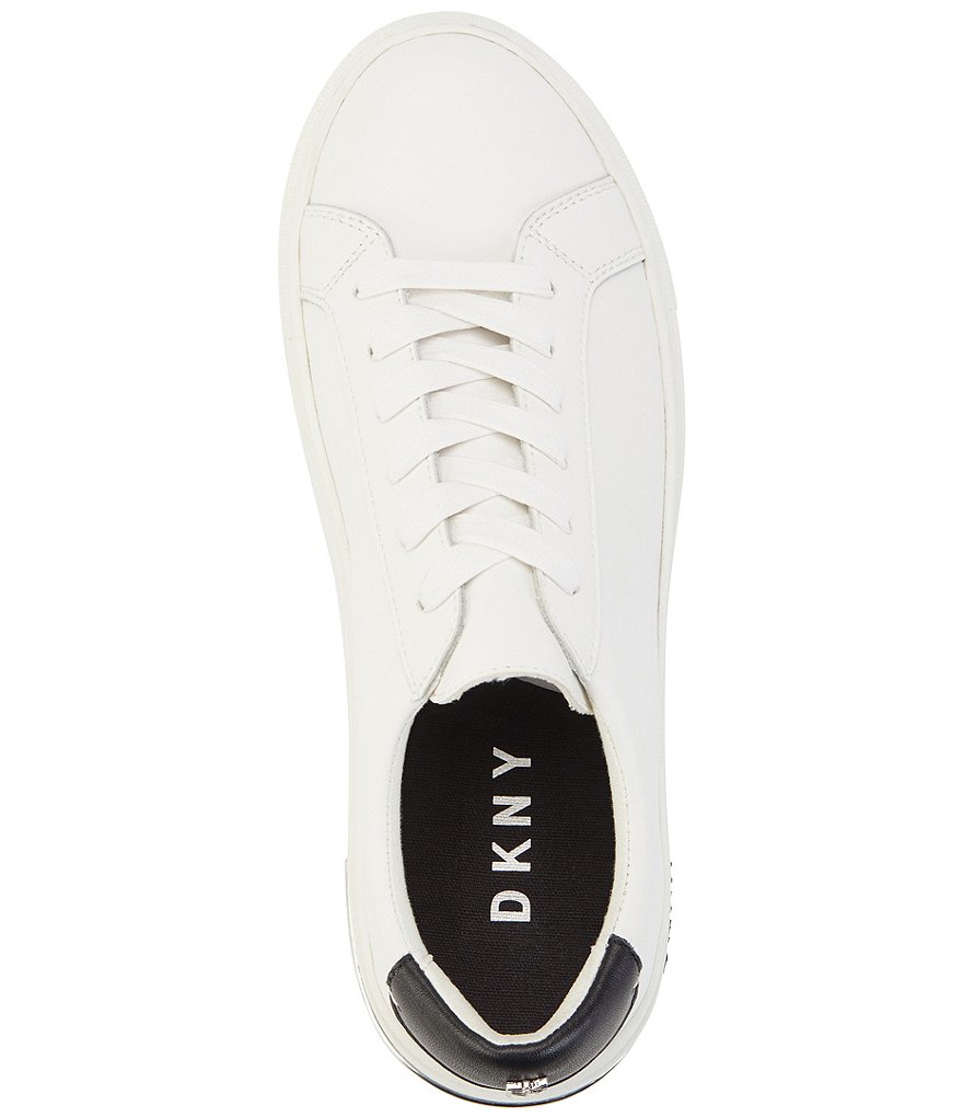 DKNY Court Lace-Up Leather Sneakers