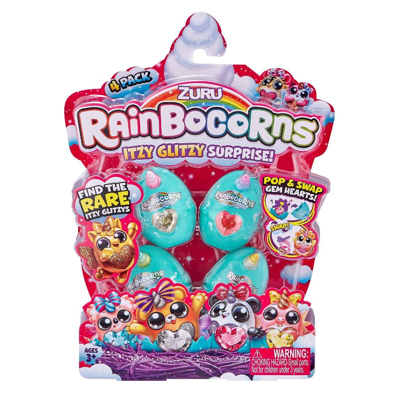 Rainbocorns Itzy Glitzy 4 pack