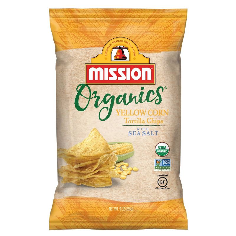 Mission Organics Yellow Corn Tortilla Chips - 9oz
