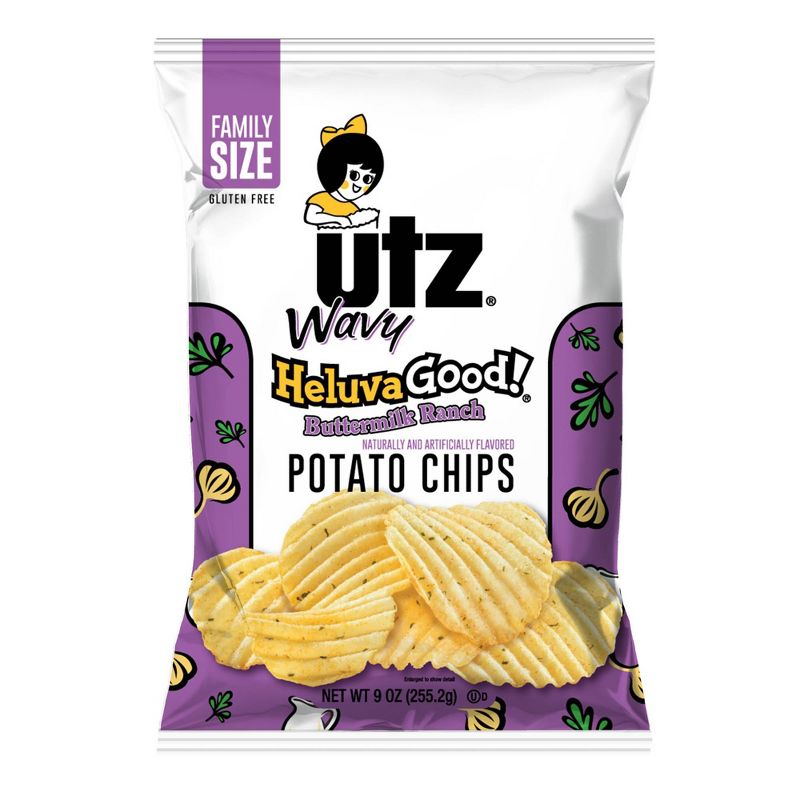 Utz HeluvaGood! Buttermilk Ranch Potato Chips - 9oz