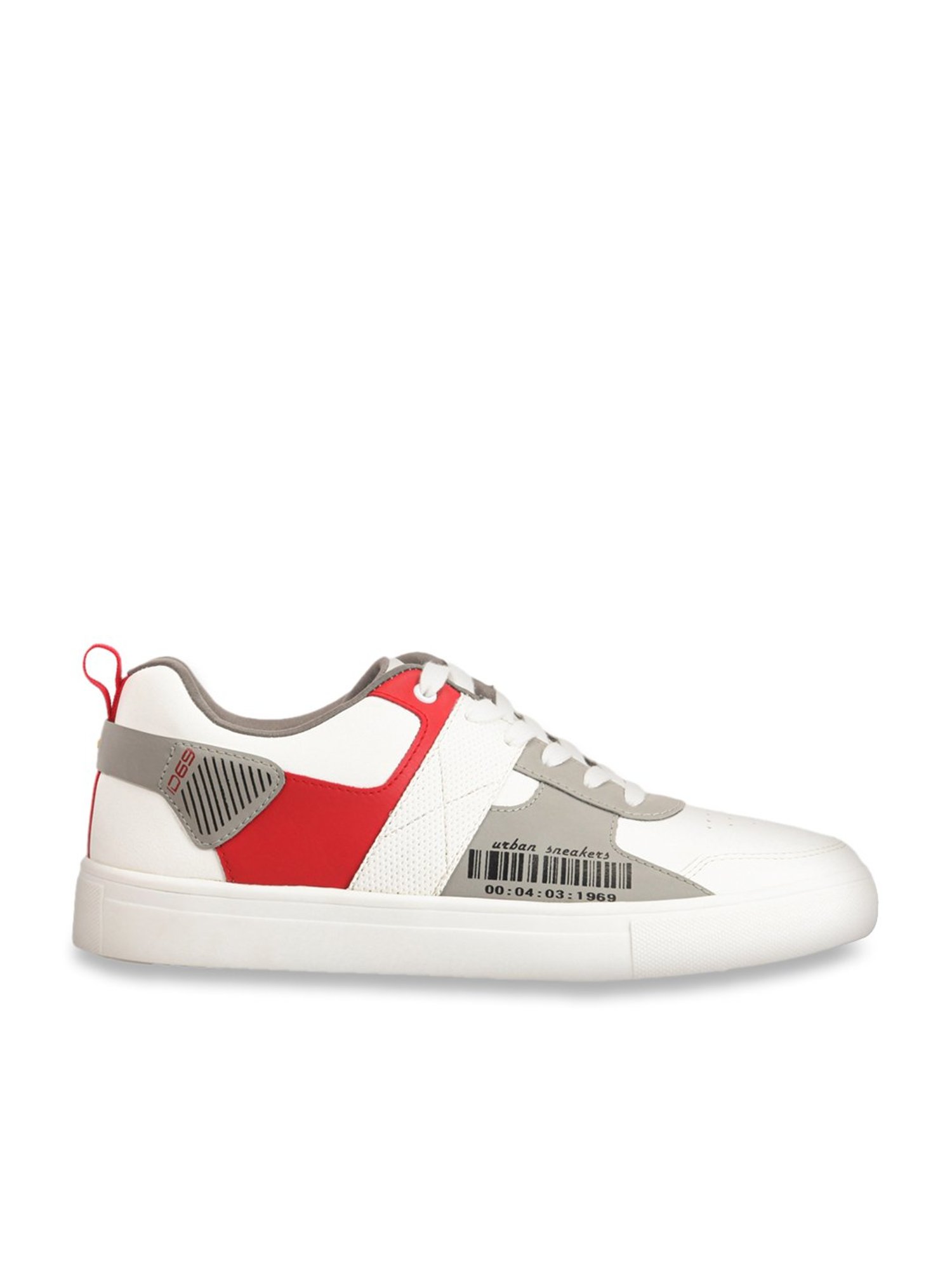 ID Men's White Casual Sneakers