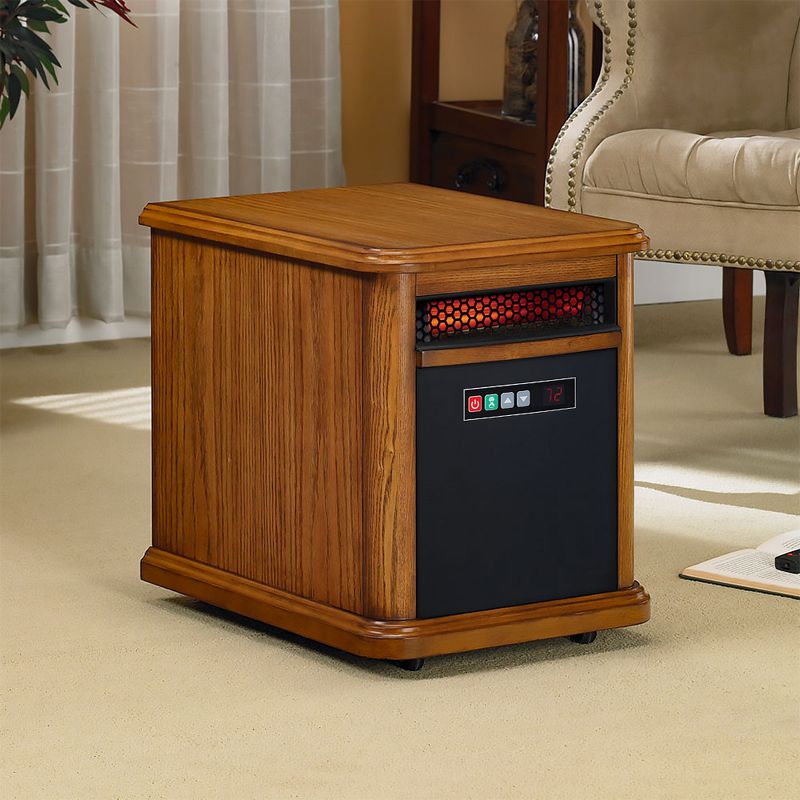 Duraflame 1500 Watt 5200 BTU Portable Electric Infrared Quartz Heater, Oak