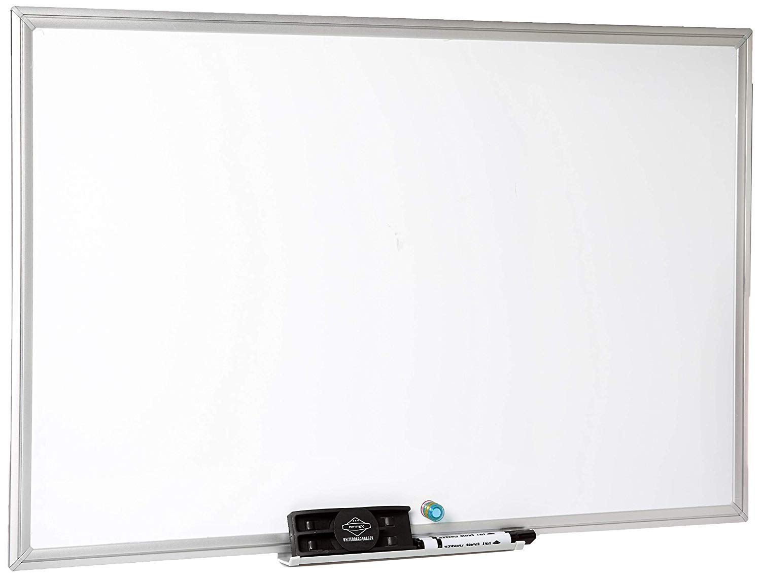 Offex Home Office Wall Mounted Dry Erase Magnetic Whiteboard - 24"H x 36"W