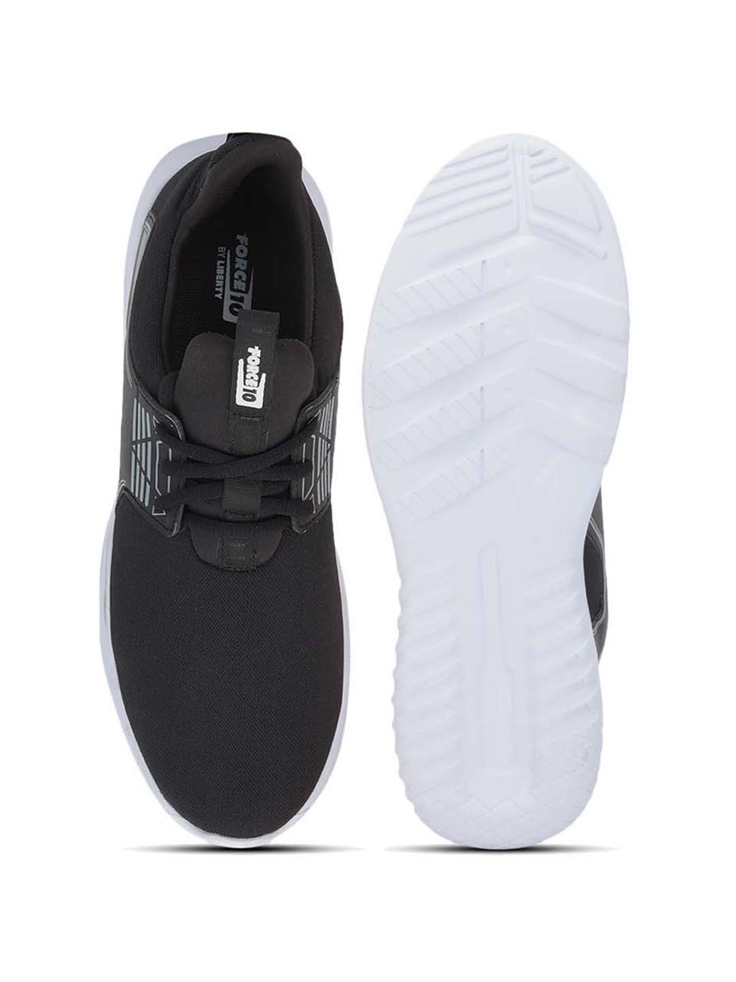 Force 10 by Liberty Men's Black Running Shoes