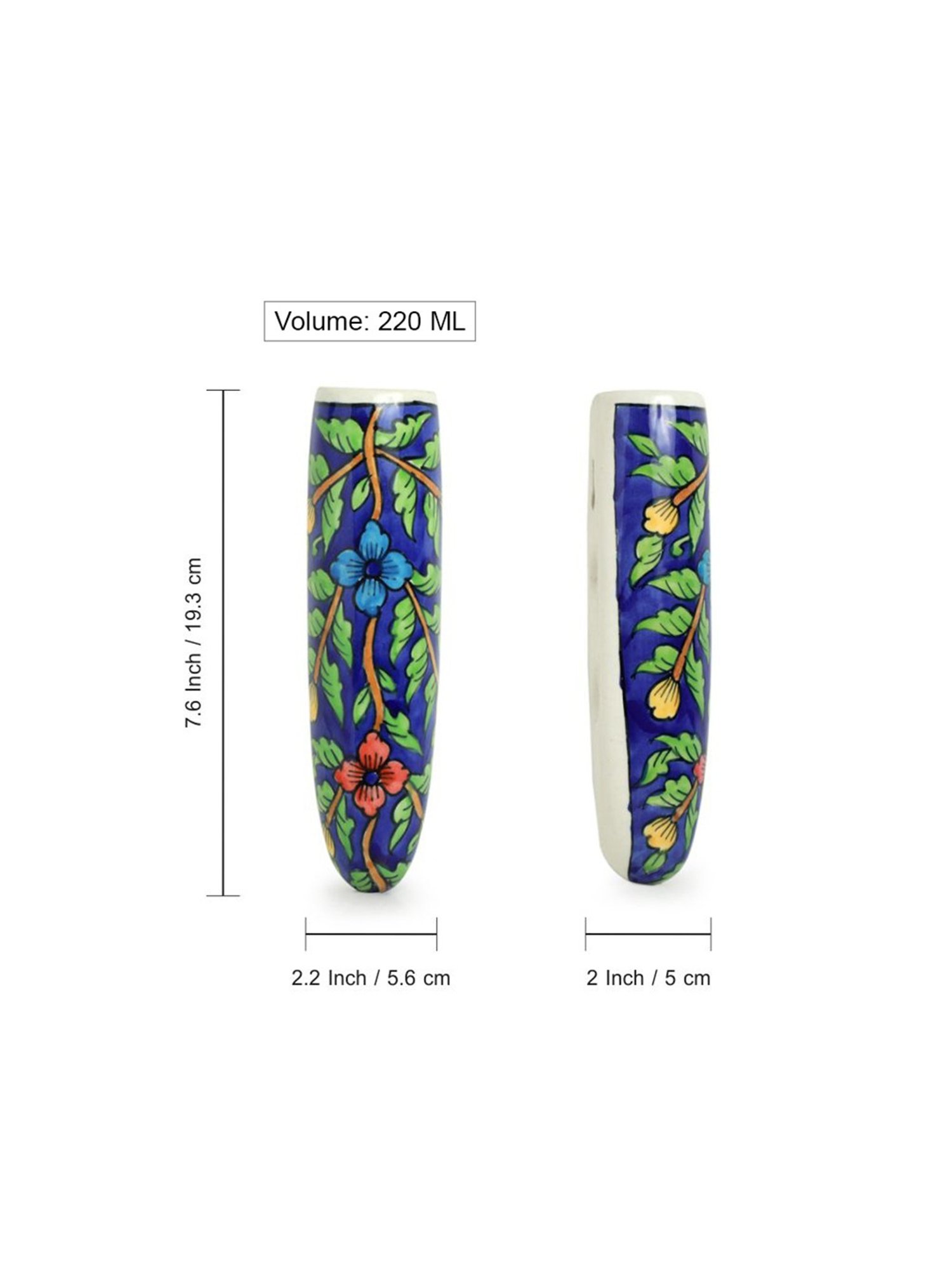 TAYHAA White Ceramic Leaf Shape Vase