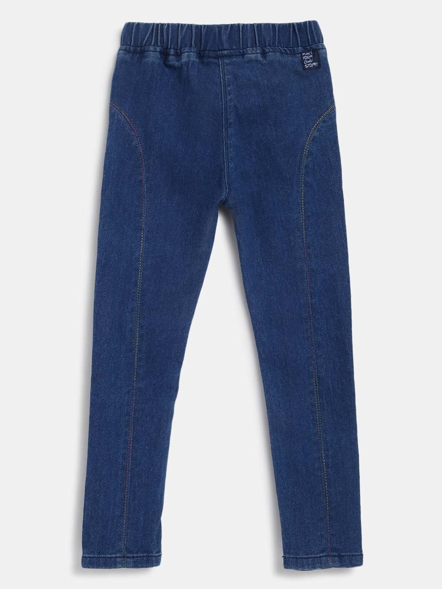 Tales & Stories Girls Blue Slim Fit Jeggings